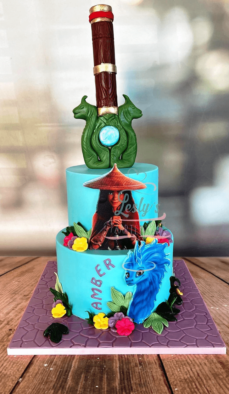 Admirable Raya and the Last Dragon Cake Design