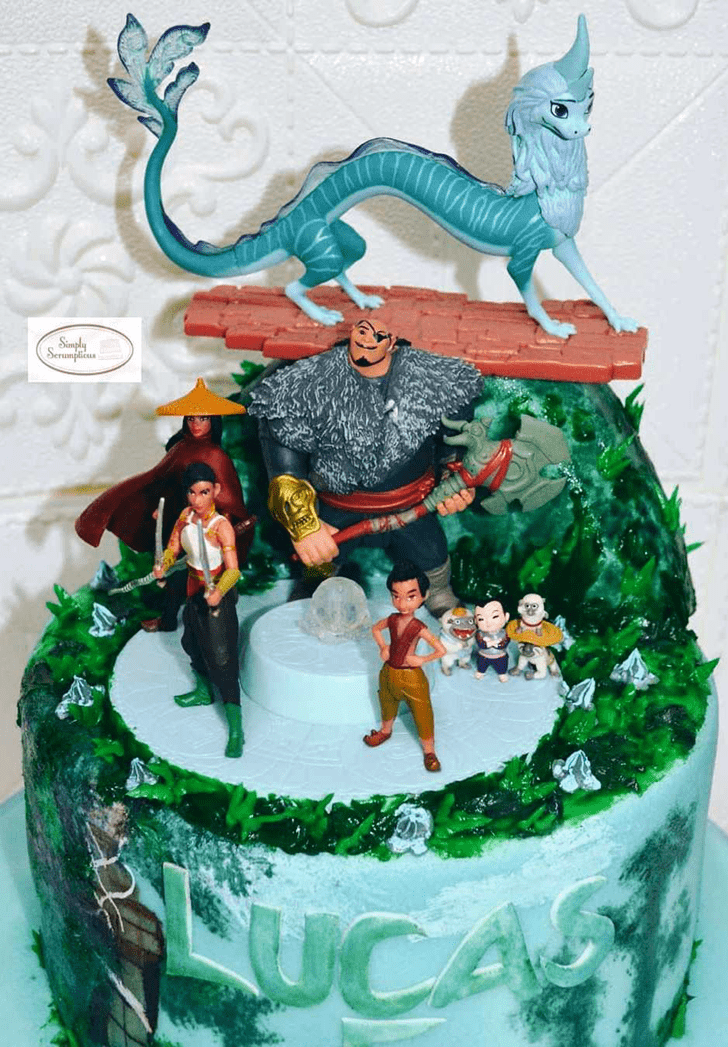 Alluring Raya and the Last Dragon Cake