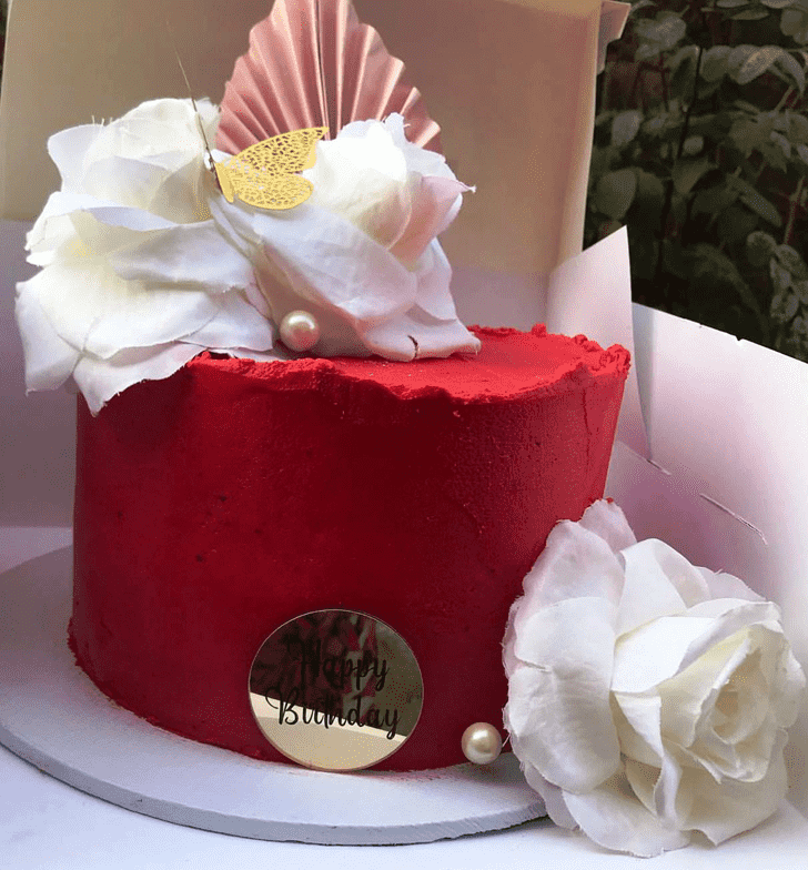 Charming Red Cake