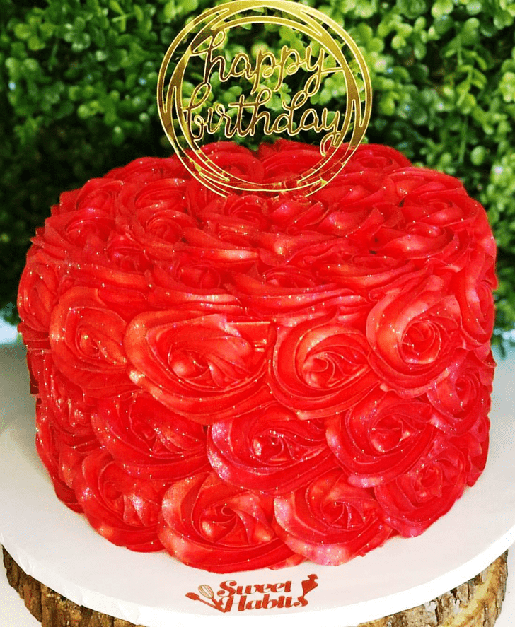 Dazzling Red Cake