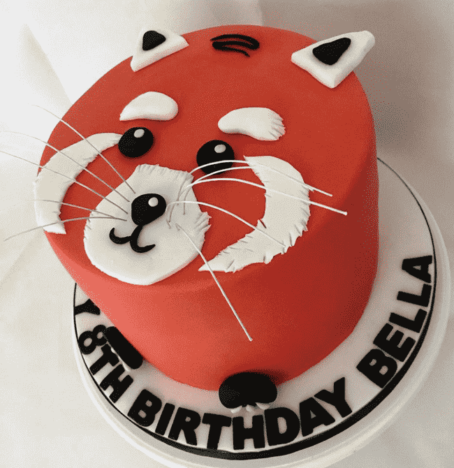 Appealing Red Panda Cake