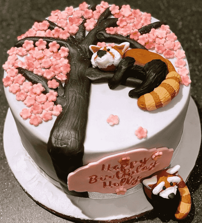 Beauteous Red Panda Cake