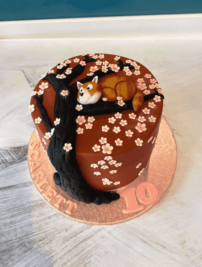 Captivating Red Panda Cake