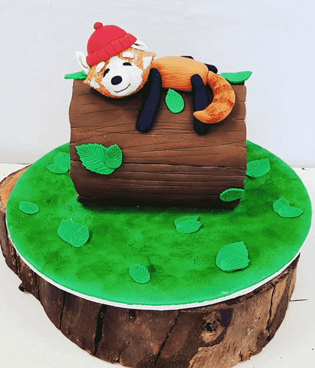 Classy Red Panda Cake