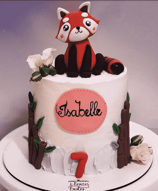 Cute Red Panda Cake