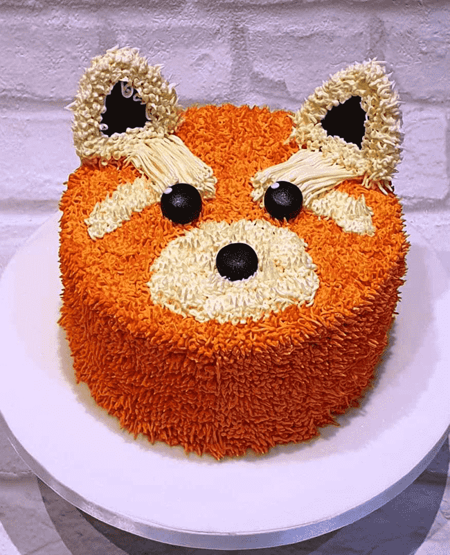 Delightful Red Panda Cake