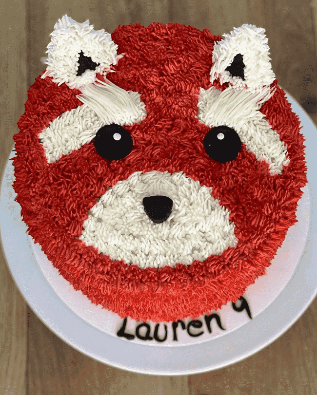 Mesmeric Red Panda Cake