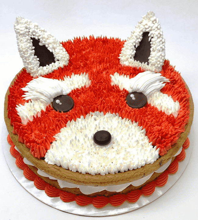 Pleasing Red Panda Cake