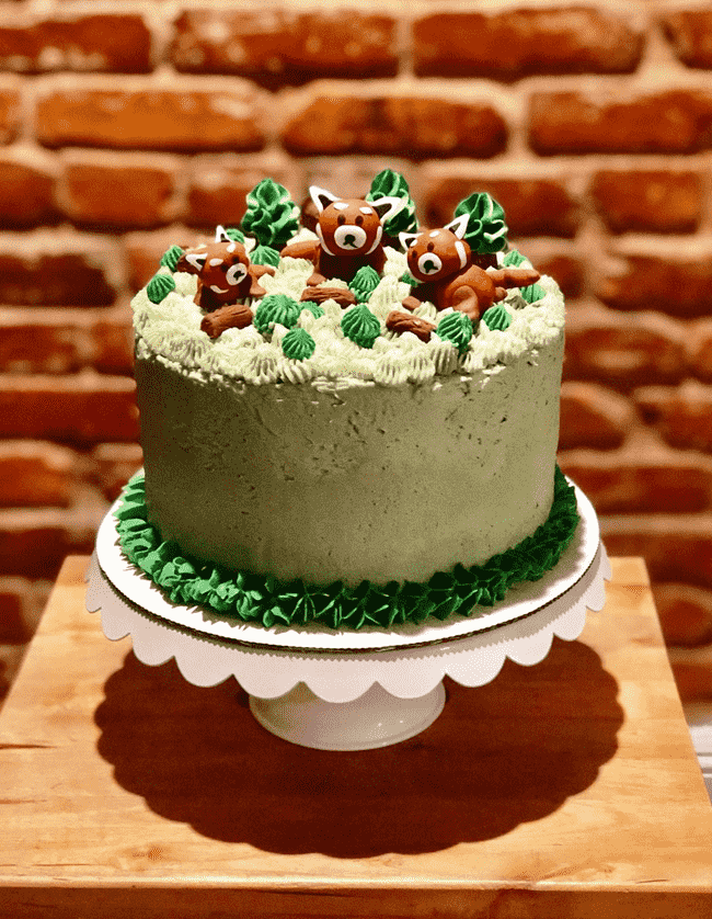 Superb Red Panda Cake