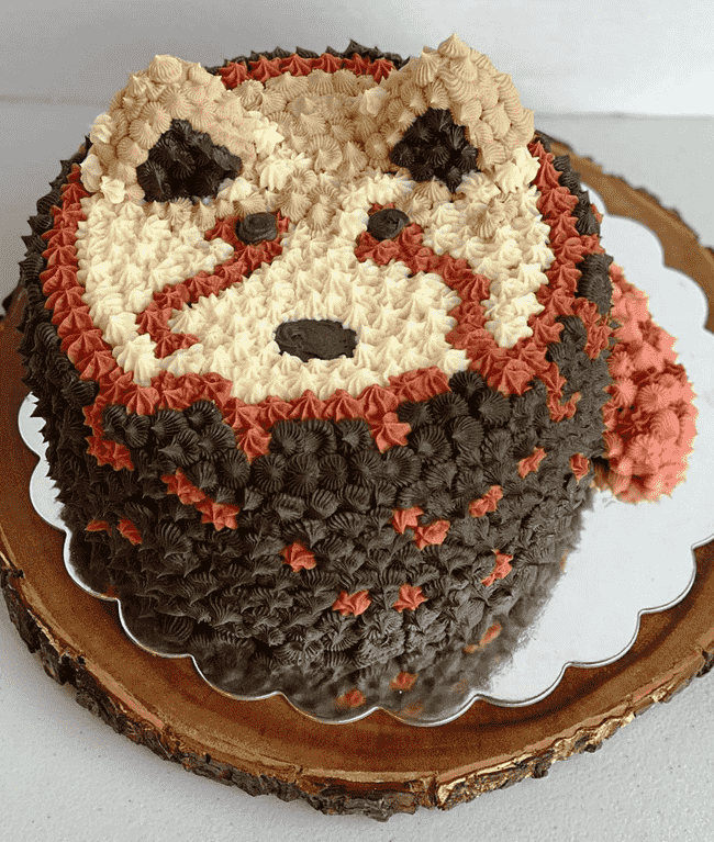 Wonderful Red Panda Cake Design
