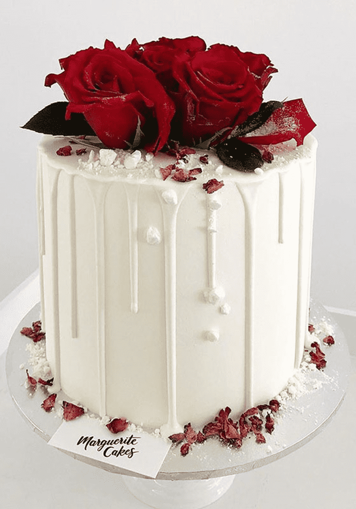 Gorgeous Red Rose Cake