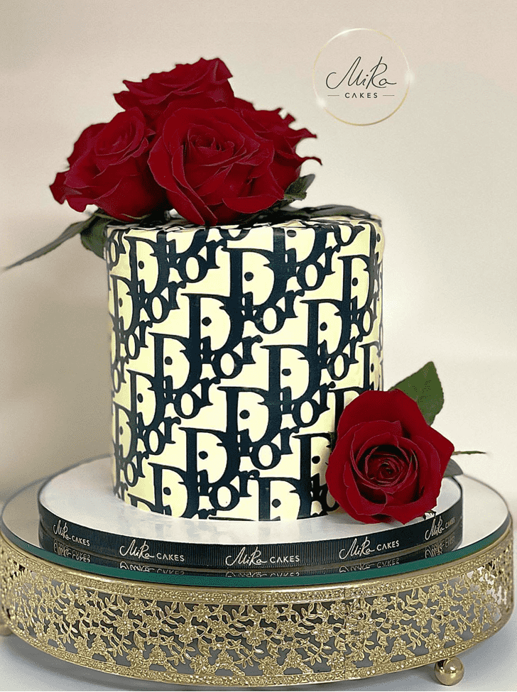 Lovely Red Rose Cake Design