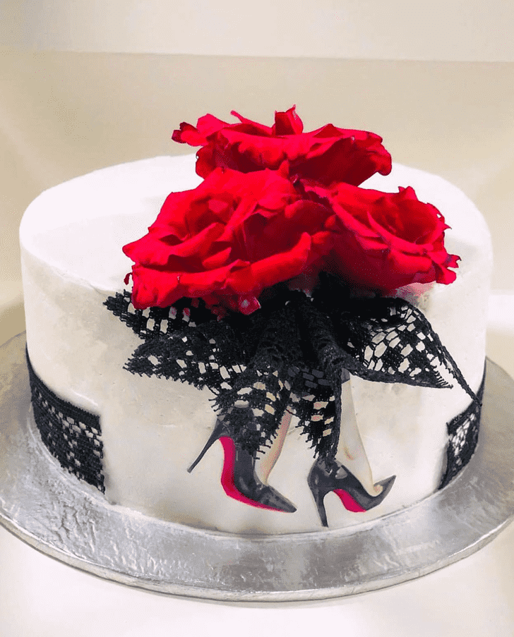 Magnetic Red Rose Cake