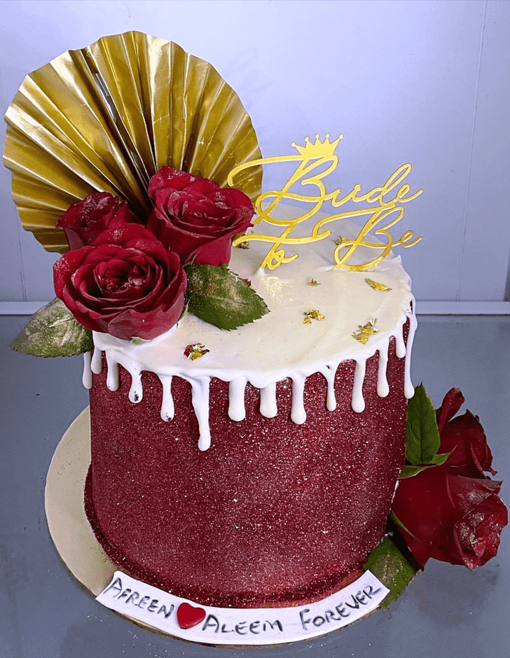 Marvelous Red Rose Cake