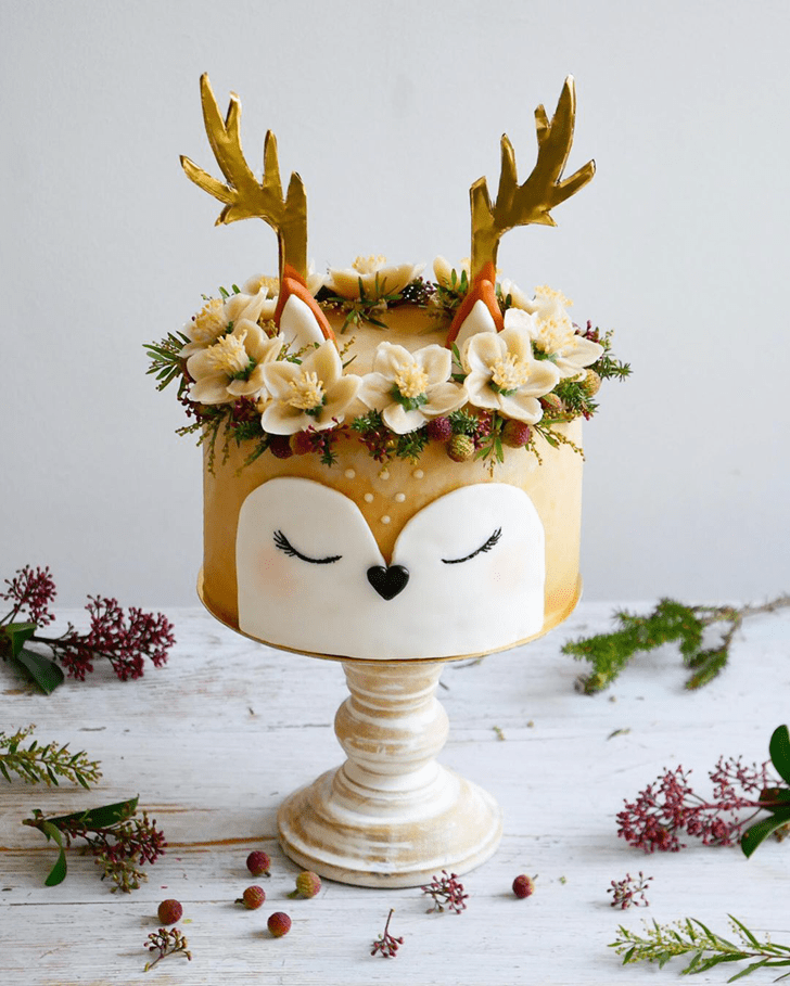Classy Reindeer Cake