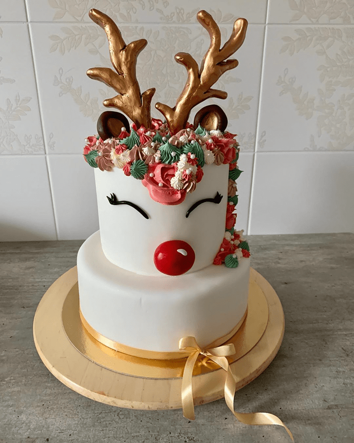 Comely Reindeer Cake