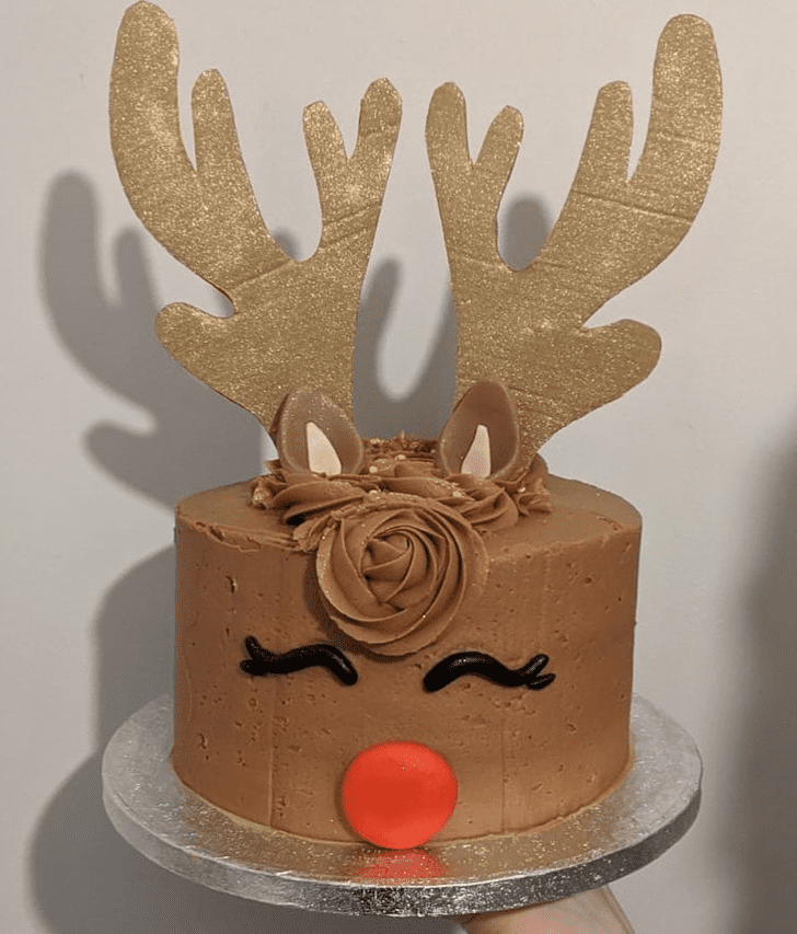 Good Looking Reindeer Cake