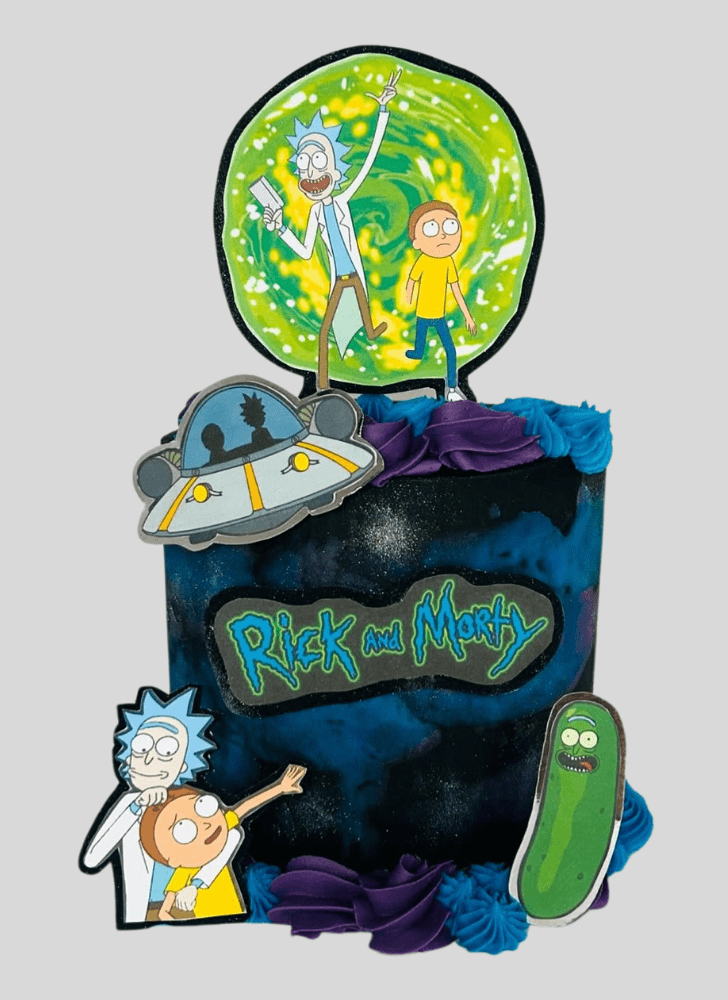 Appealing Rick and Morty Cake