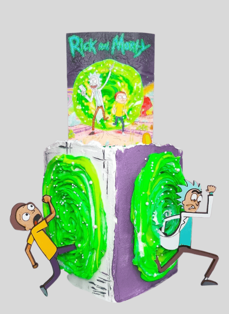Charming Rick and Morty Cake