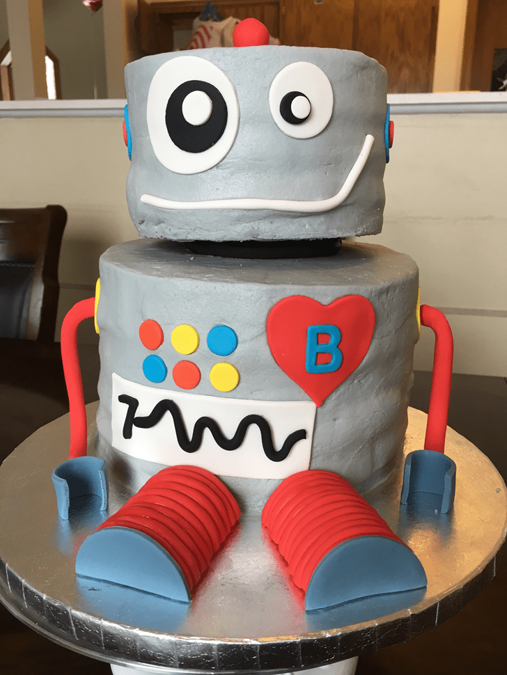 Adorable Robots Cake