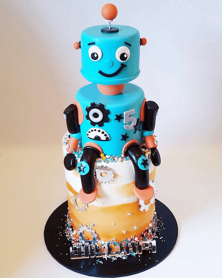 Captivating Robots Cake