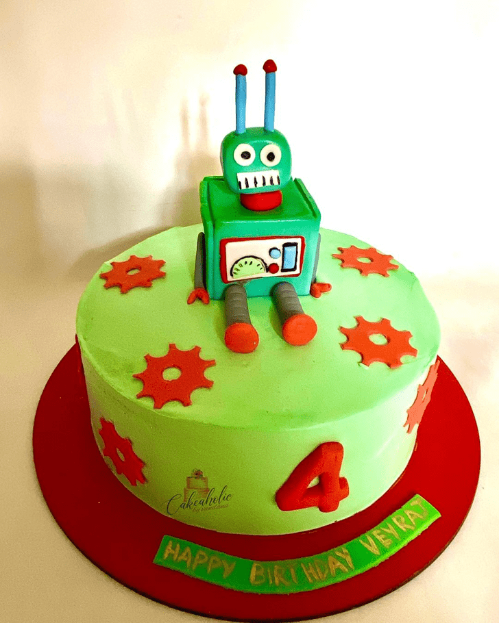 Comely Robots Cake