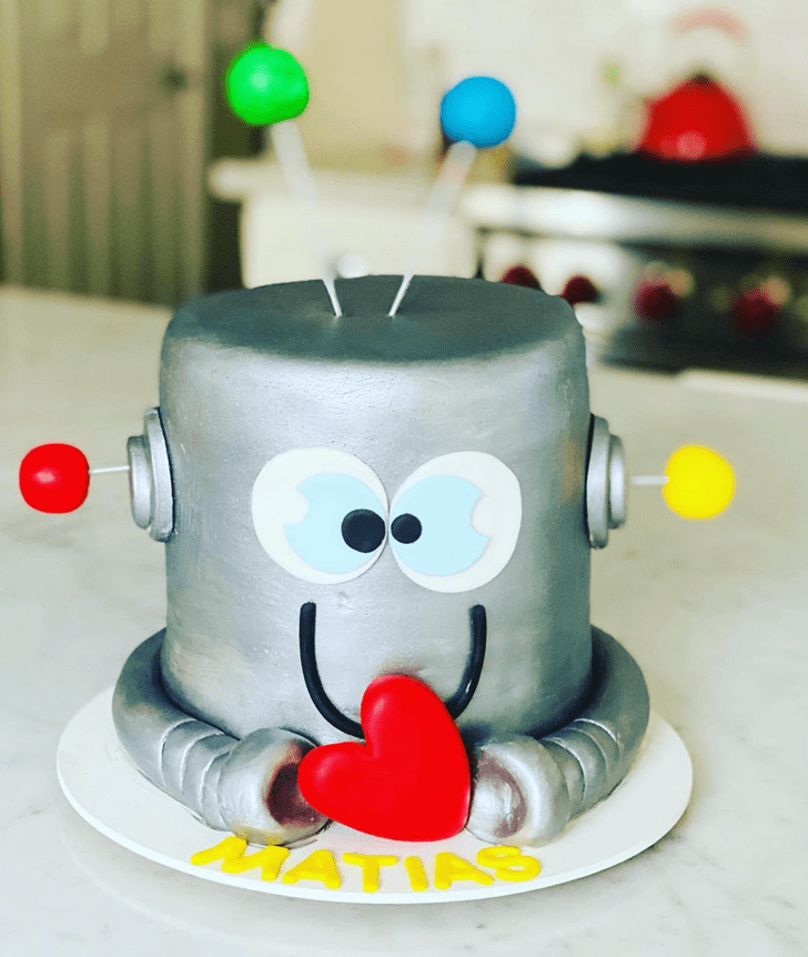 Dazzling Robots Cake