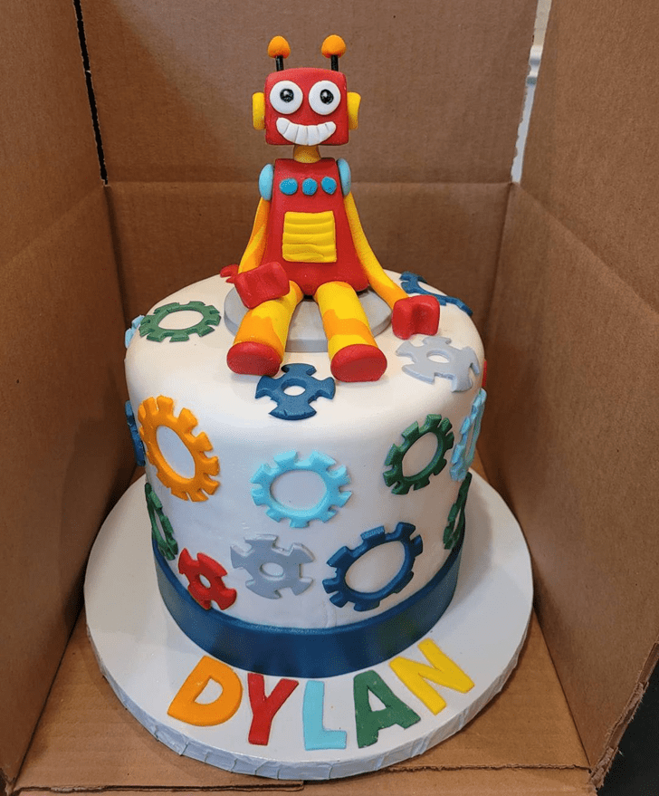 Elegant Robots Cake