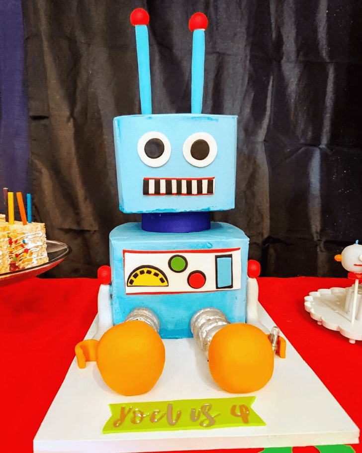 Enthralling Robots Cake