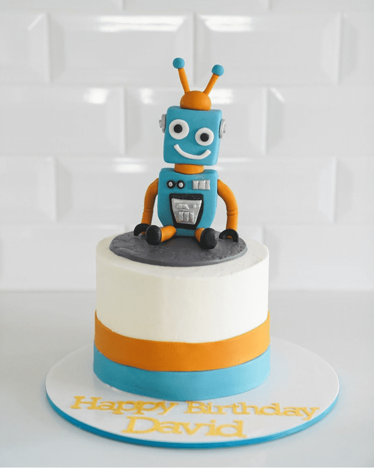 Exquisite Robots Cake
