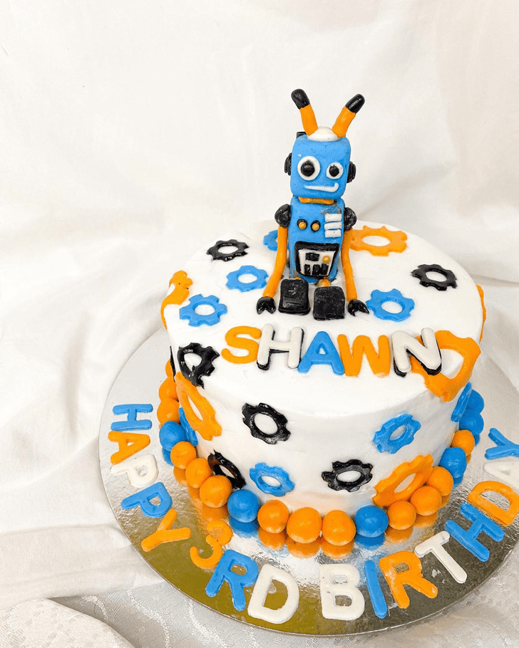 Resplendent Robots Cake