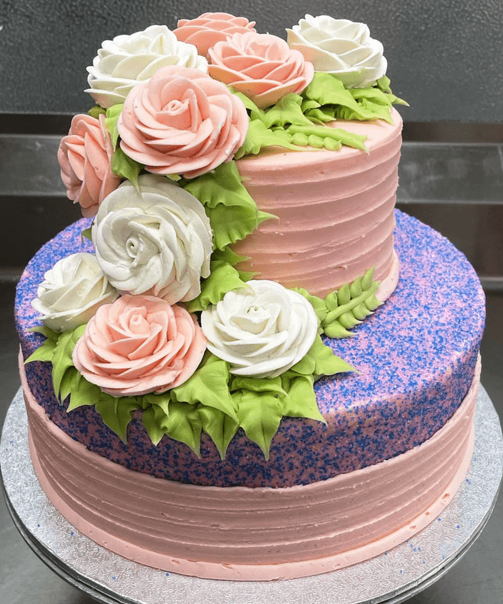 Captivating Rose Cake