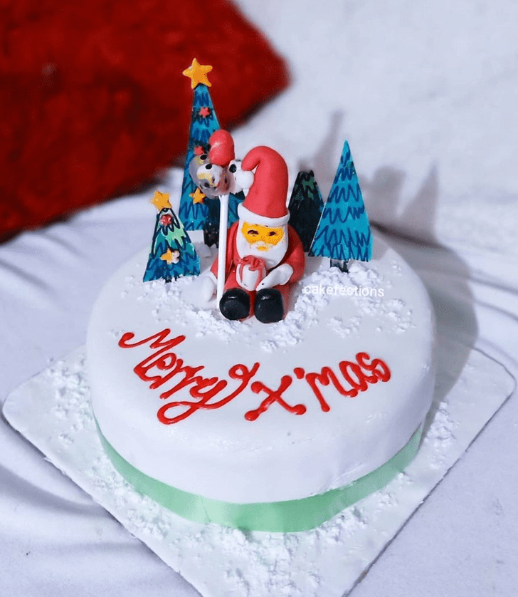 Good Looking Santa Cake