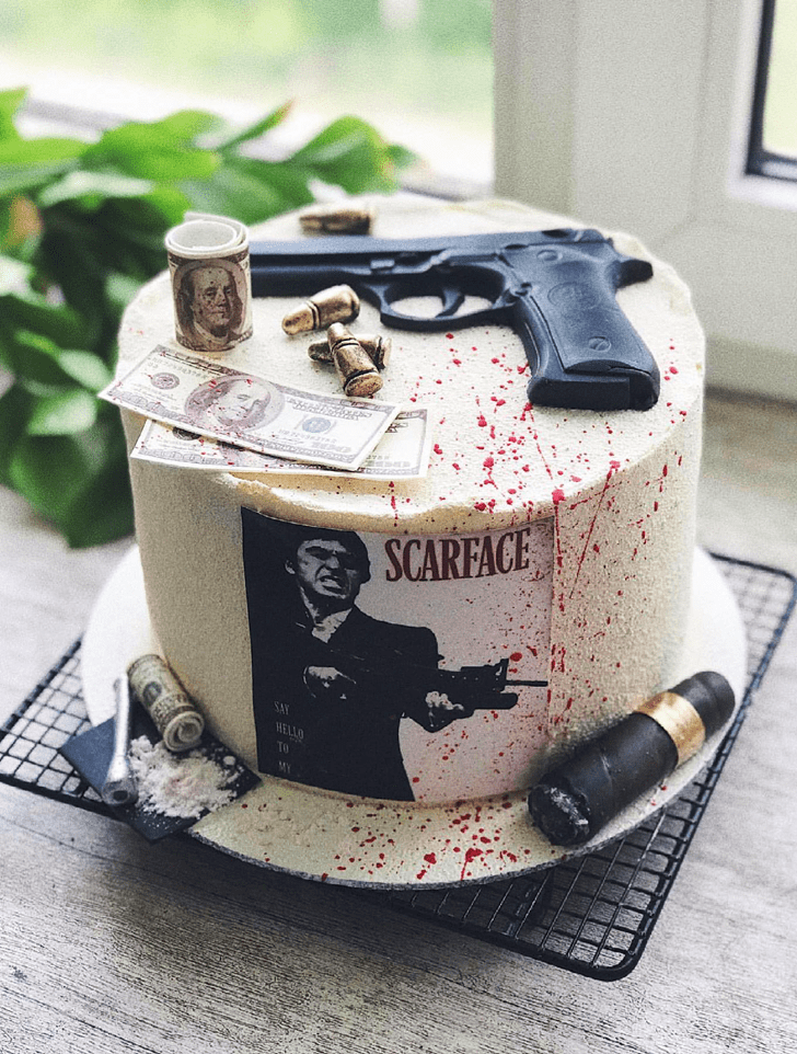 Resplendent Scarface Cake