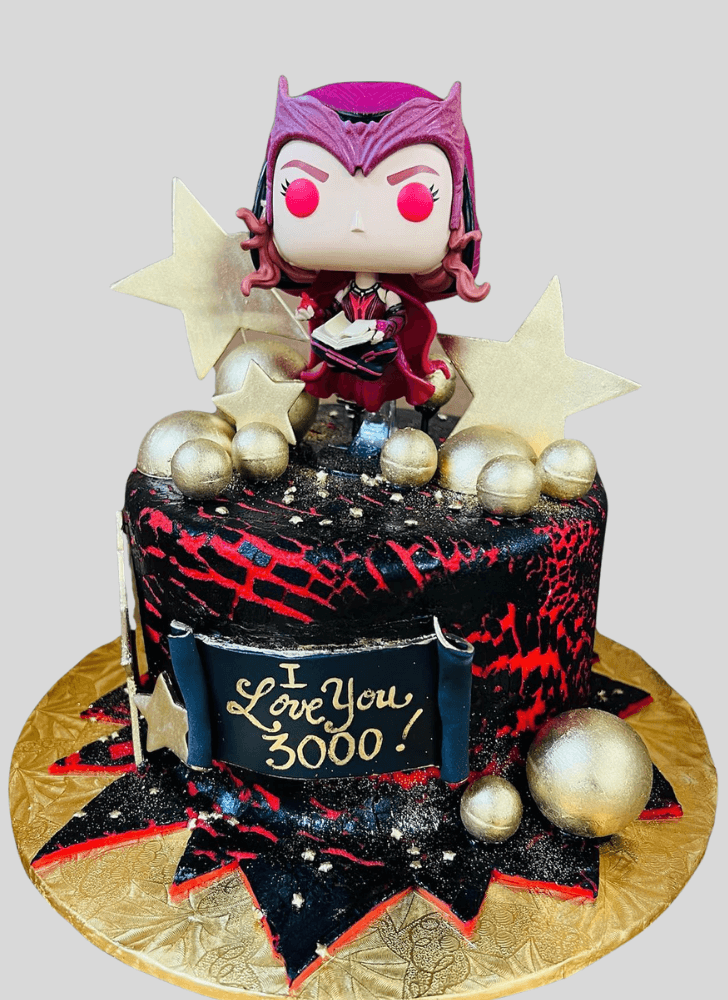 Angelic Scarlet Witch Cake