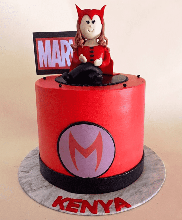 Angelic Scarlet Witch Cake