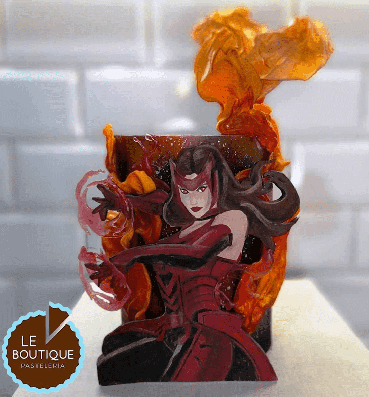 Captivating Scarlet Witch Cake