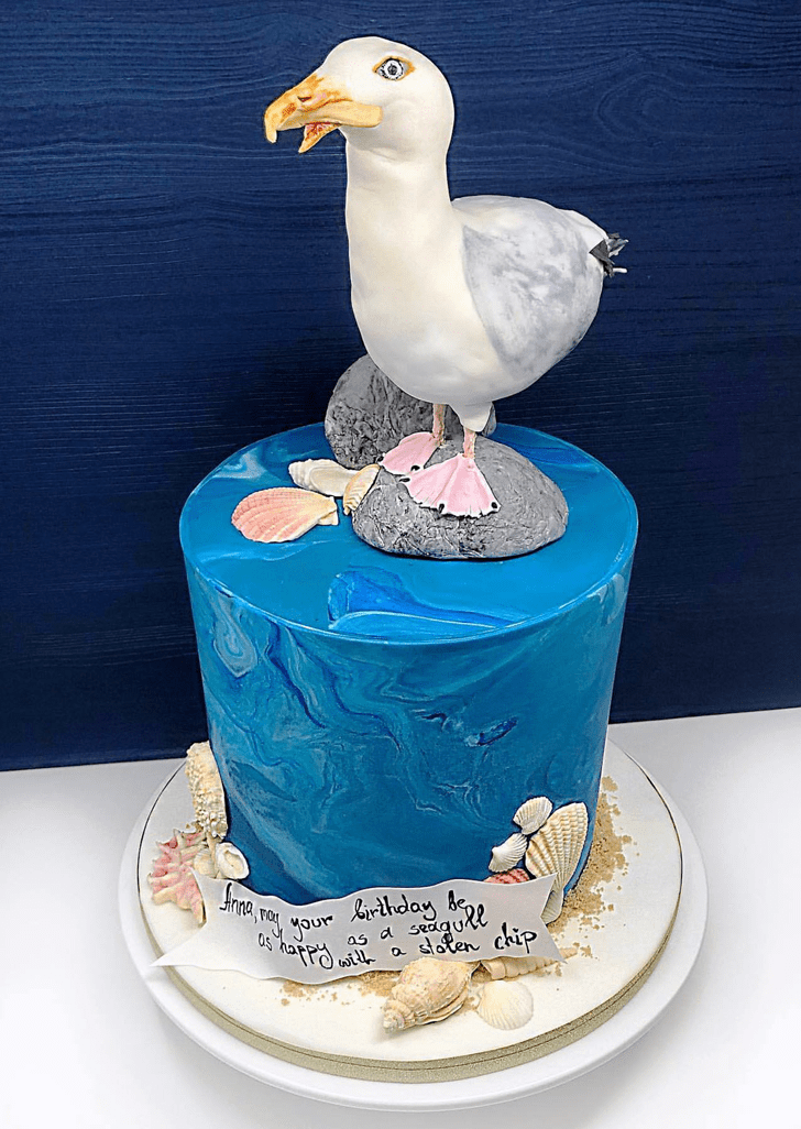 Exquisite Seagull Cake