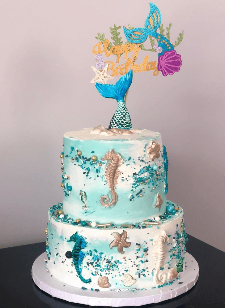 Admirable Seahorse Cake Design