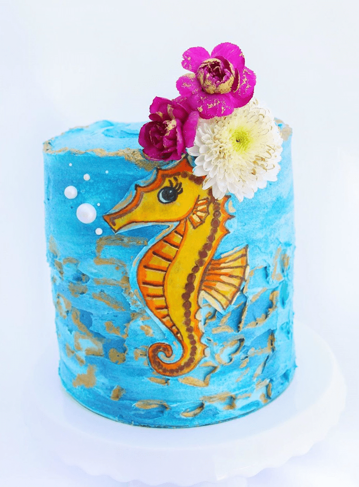 Angelic Seahorse Cake