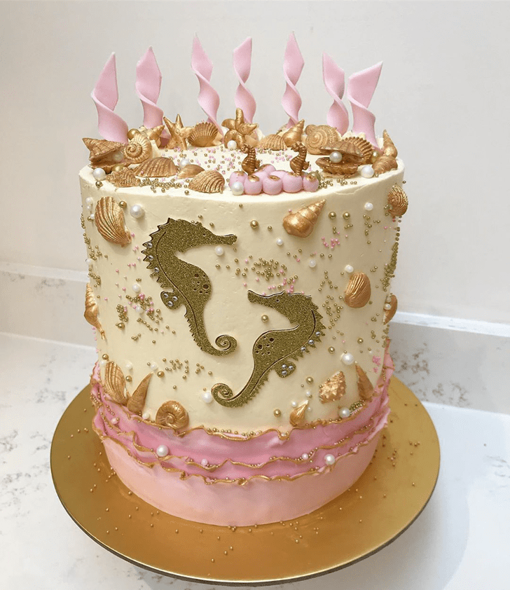 Beauteous Seahorse Cake
