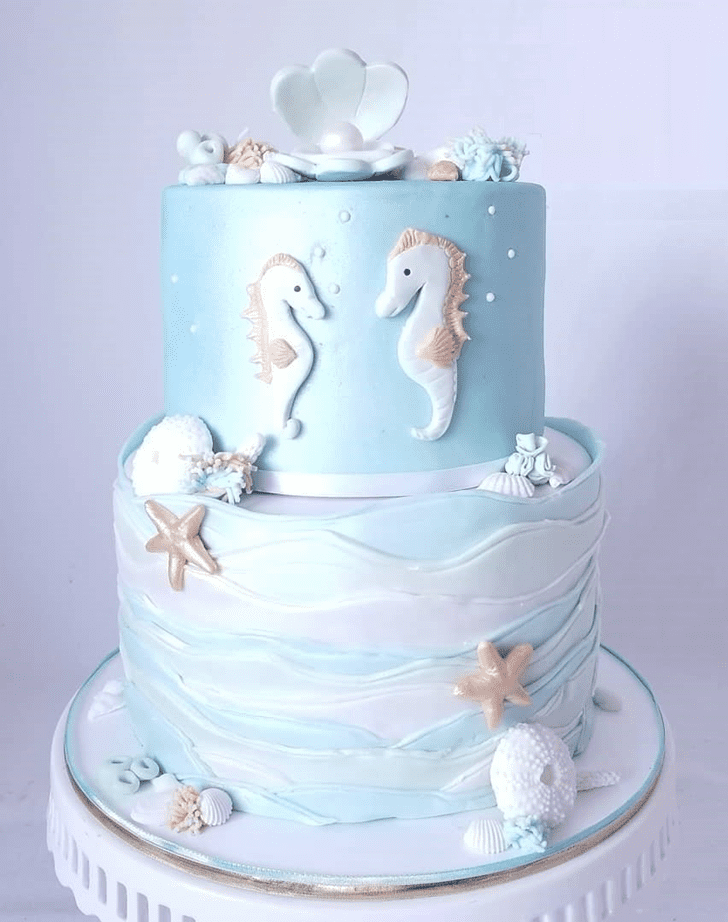 Fascinating Seahorse Cake