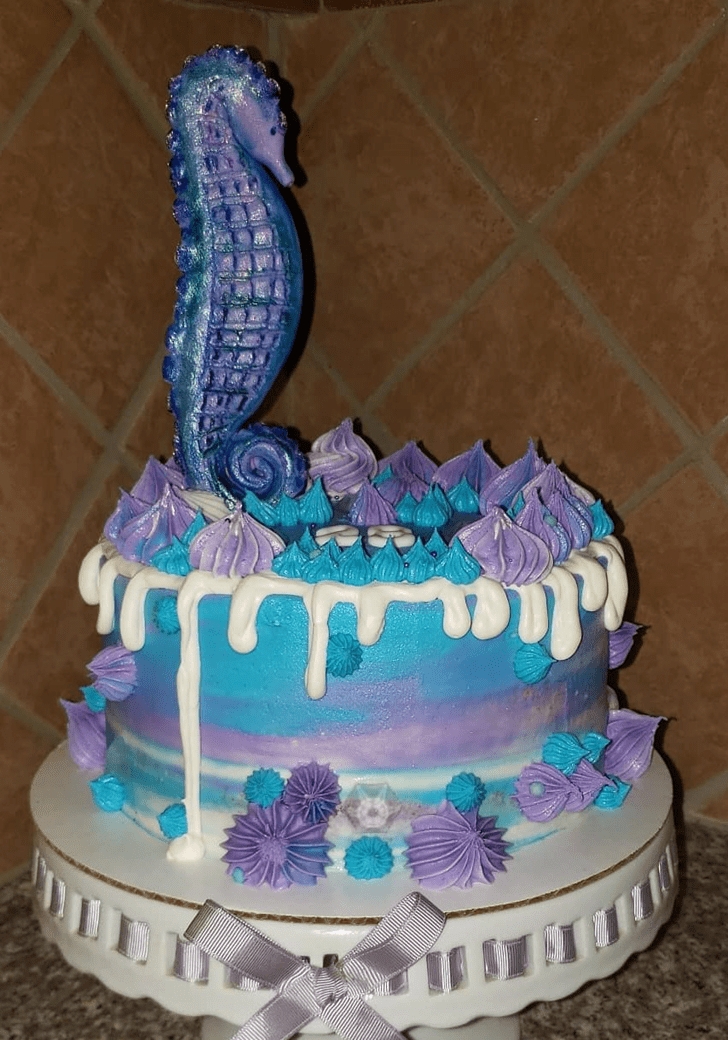 Tempting Seahorse Cake Design