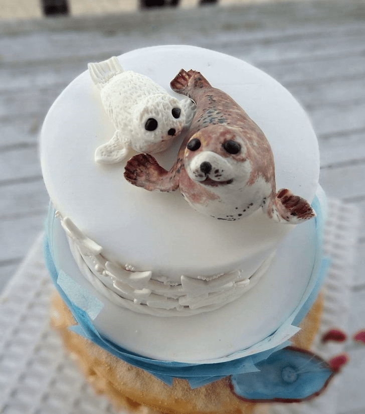 Appealing Seals Cake