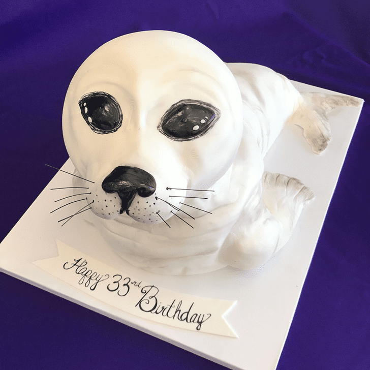 Elegant Seals Cake