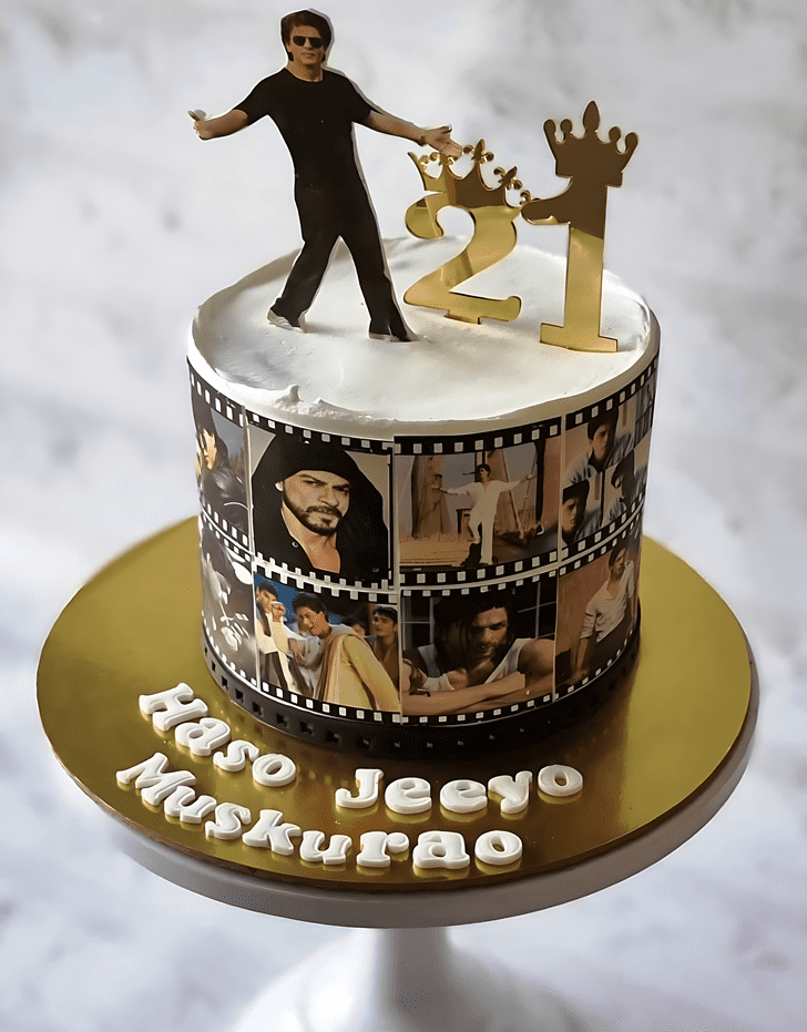 Elegant Shahrukh Khan Cake
