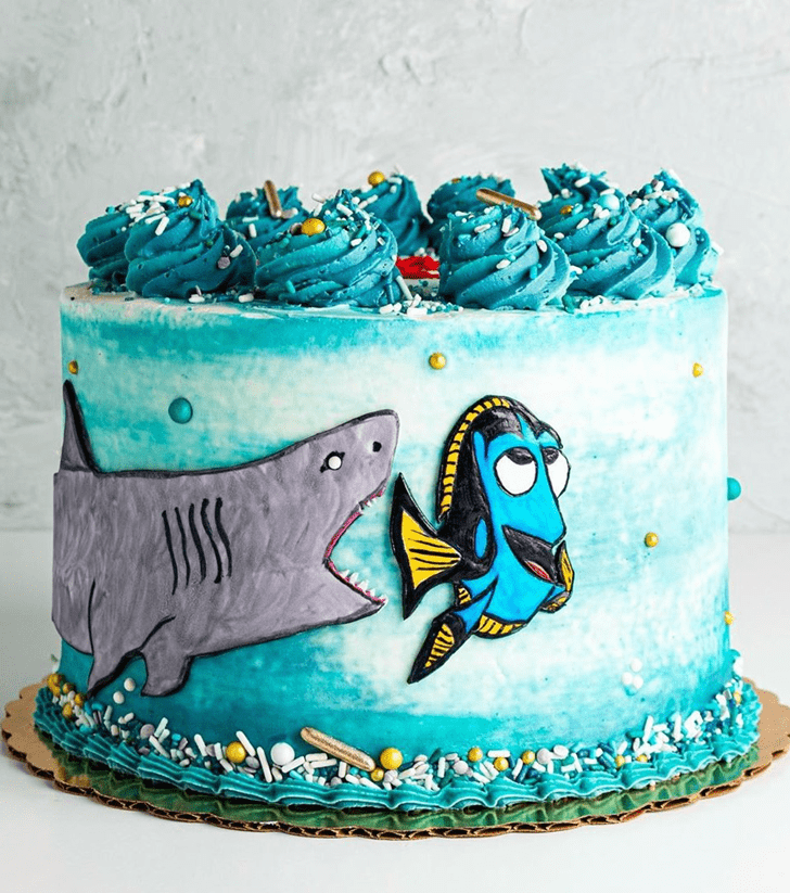 Comely Shark Cake