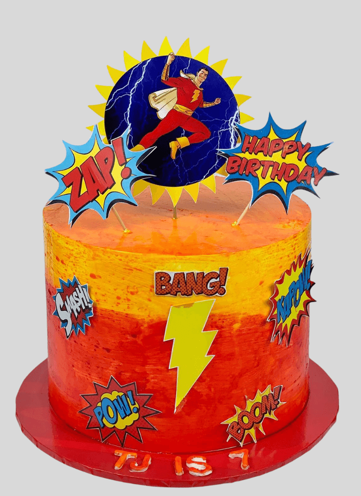 Adorable Shazam Cake