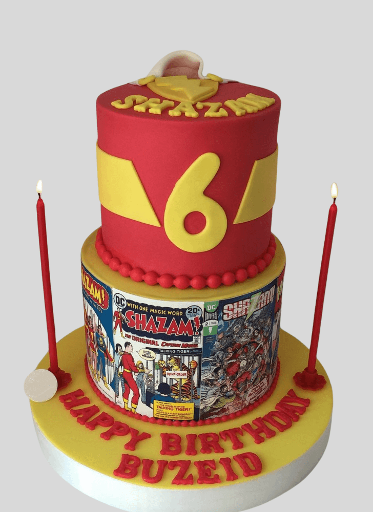 Enthralling Shazam Cake
