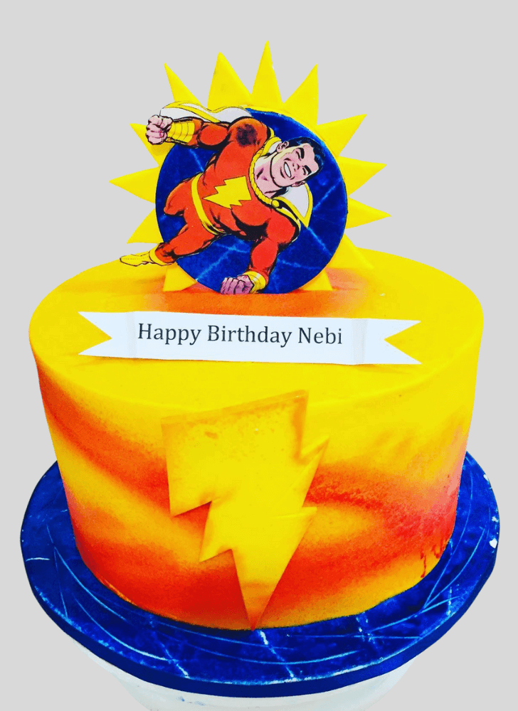 Magnetic Shazam Cake